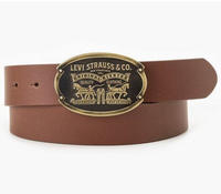 Levis Lederg&uuml;rtel "Billy Plaque Belt" mit markanter Koppelschlie&szlig;e