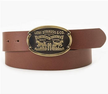 Levi's Billy Plaque Belt (D7860) medium brown