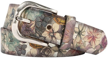 Vanzetti Animal Scouting Leather Belt 35mm (V5454A6725) gold floral