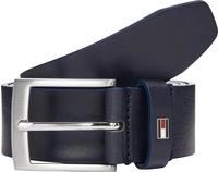Tommy Hilfiger Lederg&uuml;rtel "ADAN 3.5 cm breit EXT" Metalllogopatch,