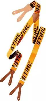 Stihl Hosenträger, orange, zum Knöpfen