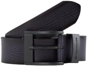 Tom Tailor TTTHOMAS Lederg&uuml;rtel mit eckiger Metallschnalle navy uni (6110045)