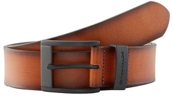 Tom Tailor TTTHOMAS Lederg&uuml;rtel mit eckiger Metallschnalle light brown uni (6110045)