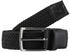 Tom Tailor TTJAMIE elastischer Flechtgürtel mit Echtleder-Details black uni (6110053)