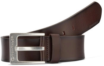 Tom Tailor TTCALVIN Ledergürtel mit Logo-Prägung brown uni (6110031)