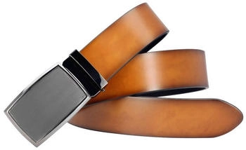 Lindenmann Leder-Gürtel Herren Automatik 40 mm (1005065) cognac