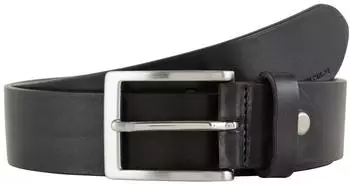 Tom Tailor TTJADEN Ledergürtel mit eckiger Dornschließe black uni (6110051_9000)