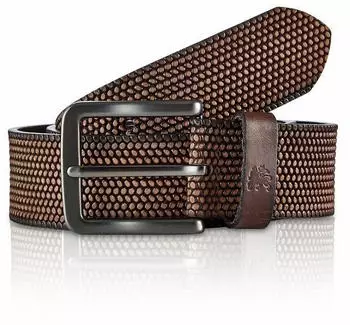 Lerros Gürtel *Lewis* aus geprägtem Büffelleder Dark Brown (5003009_78005)
