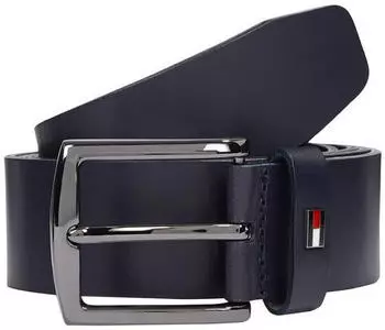 Tommy Hilfiger Denton Enamel Flag Leather Belt 3,5 cm (AM0AM13536) space blue