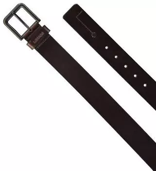 Lerros Ledergürtel MATTHEW mit schwarzer Schließe Dark Brown (5003018_78005)