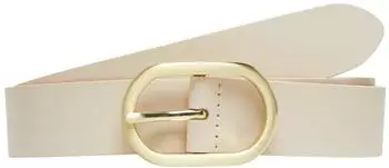 s.Oliver Lederg&uuml;rtel mit Logo-Detail und ovalf&ouml;rmiger Schnalle beige 2175373.8016.