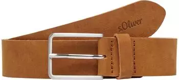 s.Oliver G&uuml;rtel aus Veloursleder braun 2134138.8469.