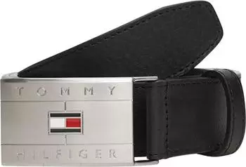 Tommy Hilfiger Th Flag Plaque Belt (AM0AM14322) black