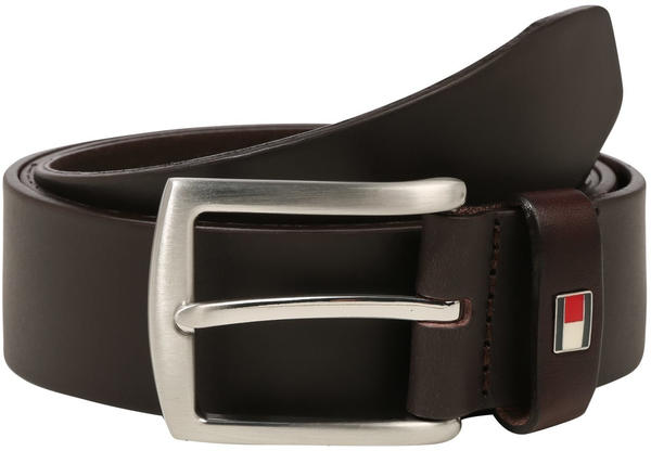 Tommy Hilfiger Denton Rounded Buckle Leather Belt testa di moro (E3578A1208-965)