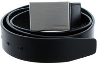 Calvin Klein Lederg&uuml;rtel FORMAL PLAQUE BELT 3.5CM Schnalle aus geb&uuml;rstetem Metall