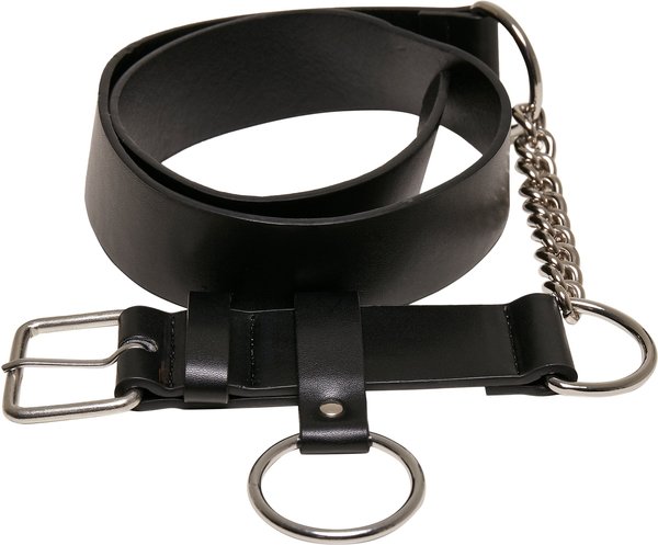 Urban Classics Chain Imitation Leather Belt (TB4183-02499-0044) black/silver