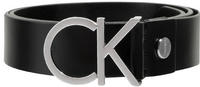 Calvin Klein Leather Logo Belt black (K60K602141)
