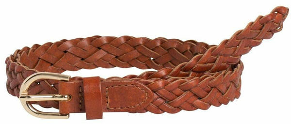 Pieces Pcavery Leather Braided Slim Belt Noos (17077740) cognac