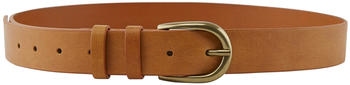 Pieces Heaven Leather Belt (17098576) cognac/detail gold buckle