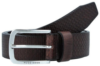 Hugo Boss Jor-HB-A_SZ35 Gürtel aus italienischem Leder dunkelbraun