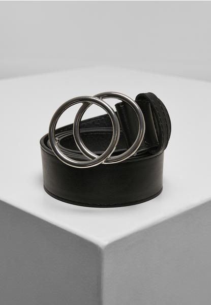 Urban Classics Ring Buckle Belt (TB2949-02499-0042) black/silver
