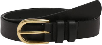 Pieces Heaven Leather Belt (17098576) black/detail gold buckle