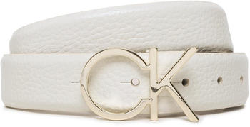 Calvin Klein Re-Lock CK Logo Belt 30 mm Pbl K60K610413 PC4 white