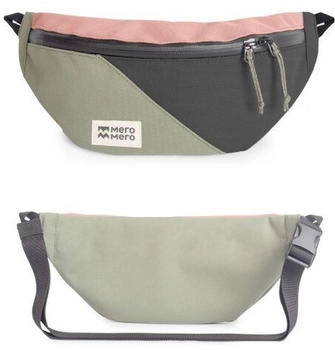 MeroMero Mini HoïAn Hipbag (S01401_023.025) BlossomPink/CypressGreen/DarkGrey