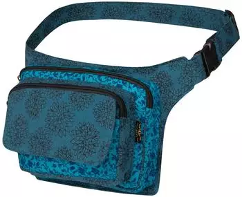 Kunst und Magie Boho Bauchtasche Gürteltasche Hüfttasche Sidebag (gs-172) petrol/blau