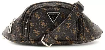 Guess Latona Belt Bag (TWHQ9211080) brown logo/black