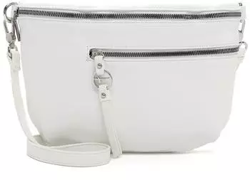 Tamaris Nele G&uuml;rteltasche mit Logo Anh&auml;nger white 300