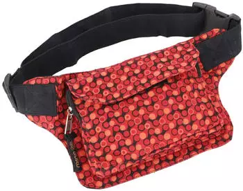 Guru-Shop Bestickte Ethno Sidebag Nepal Gürteltasche (51335) rot
