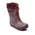 Bisgaard Thermo Rubber Boots (92009.999) bordeaux flowers