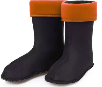 Ladeheid Wärmende Stiefelsocken Gummistiefel Innenschuh KL045 orange