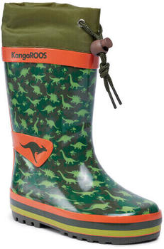KangaROOS Gummistiefel K-Rain 18244-000-8062 Military Green Dino grün