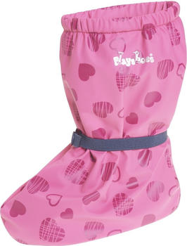 Playshoes Kinder Gummistiefel Regenfüßlinge Fleece-Futter Herzchen pink-m