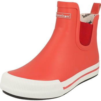 Bockstiegel Halbschaft Gummistiefel Momo knöchelhoch rot weiß