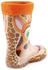 Ladeheid Kinder PVC Gummistiefel Regenstiefel KL002 orange Giraffe