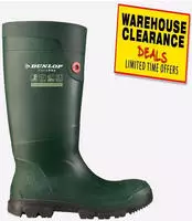 Dunlop D460933 Purofort PRO Gummistiefel (Gr&uuml;n) Herren
