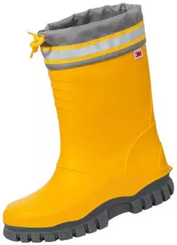 Bockstiegel Kinder Gummistiefel Arktis Warmfutter gelb