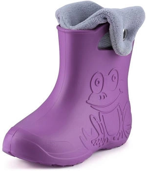 Ladeheid Kinder Gummistiefel gefüttert LA-CA-04 lila grau Ladeheid Kinder Gummistiefel gefüttert LA-CA-04 lila grau