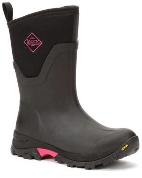 Muck Boots Arctic Ice Mid AGAT Gummistiefel schwarz heißrosa