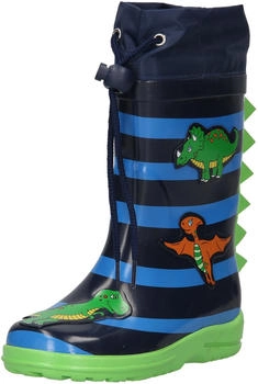 Beck Jungen Dinoworld Gummistiefel blau