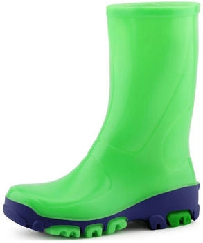Ladeheid Kinder Gummistiefel LARB015 neongrün marineblau