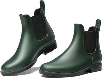 Dream Pairs Gummistiefel Halbhoch chelsea olivgrün