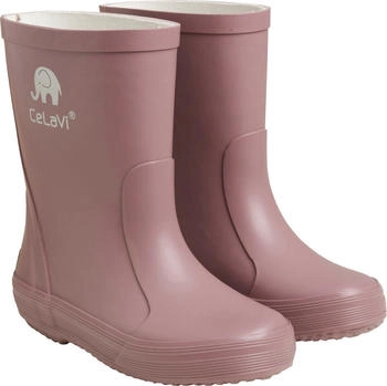 CeLaVi Kinder Gummistiefel Basic Wellies Solid Redwood