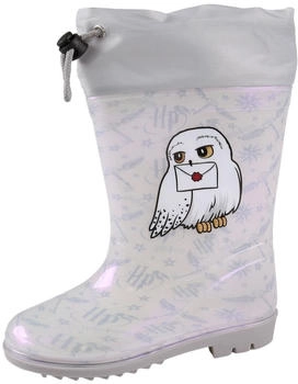 Sarcia.eu Regenstiefel Kinder Strickbündchen grau Holo-Effekt
