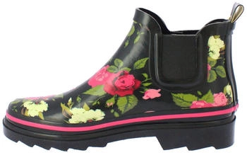 Beck Wild Roses Gummistiefel schwarz