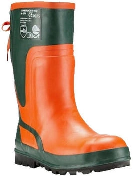 Kox Lumberjack III Neo Schnittschutz-Gummistiefel gr&uuml;n orange