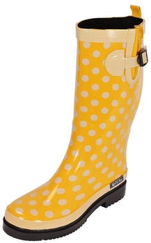 MADSea Gummistiefel Ocean Checkered Halbschaft kariert gelb
